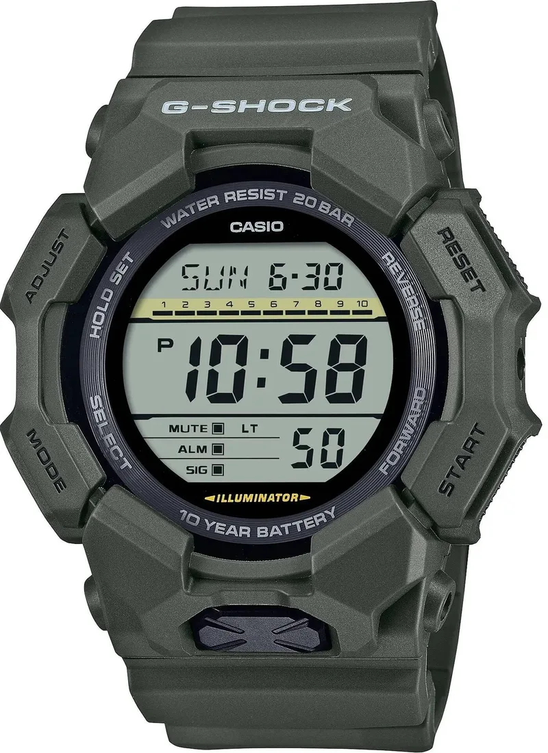 CASIO G-Shock Chronograph - GD-010-3ER Khaki case with Khaki Rubber Strap
