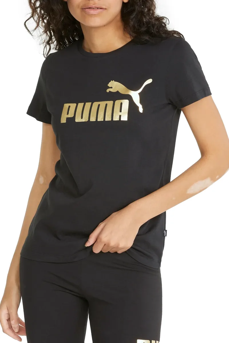 Μπλούζα Κοντομάνικη Puma ESS+ Metallic Logo 848303-01 Γυναικείο