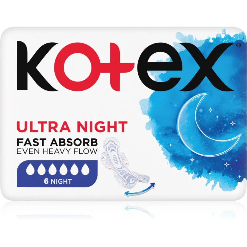 Kotex Ultra Night σερβιέτες 6 τμχ