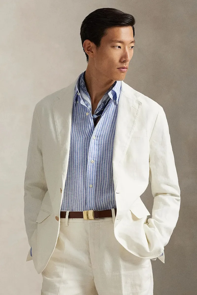 Λινό πανωφόρι Polo Ralph Lauren Sportcoat