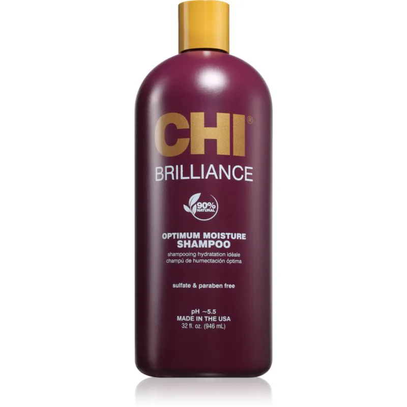 CHI Brilliance Optimum Moisture Shampoo ενυδατικό σαμπουάν Για λάμψη και απαλότητα μαλλιών 946 ml