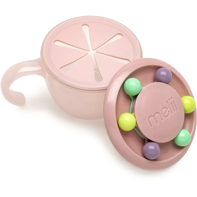 Melii Abacus Snack Container μπολ για σνακ Ροζ 200 ml
