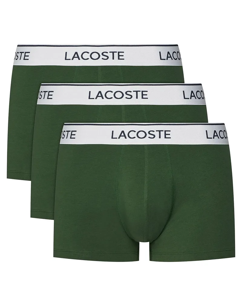 LACOSTE ΣΕΤ 3 ΕΣΩΡΟΥΧΩΝ TRUNK UNDERWEAR TRUNK 35H9002-132 Green