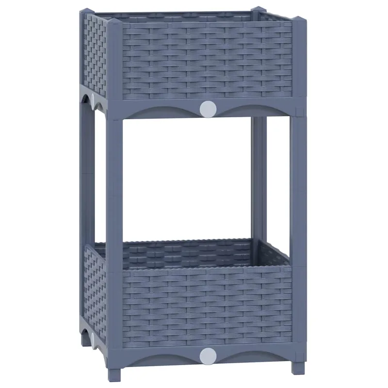 vidaXL Ζαρντινιέρα 40 x 40 x 71 εκ. από Πολυπροπυλένιο