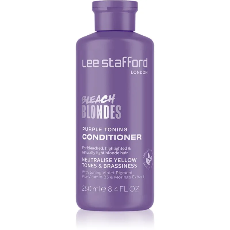 Lee Stafford Bleach Blondes Toning Conditioner μαλακτικό με χρώμα για ξανθά και με ανταύγειες μαλλιά 250 ml