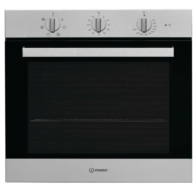Φούρνος εντοιχιζόμενος Inox, 66λιτ., 59.5 x 59.5 x 55.1 εκ., IFW 6530 IX, Indesit