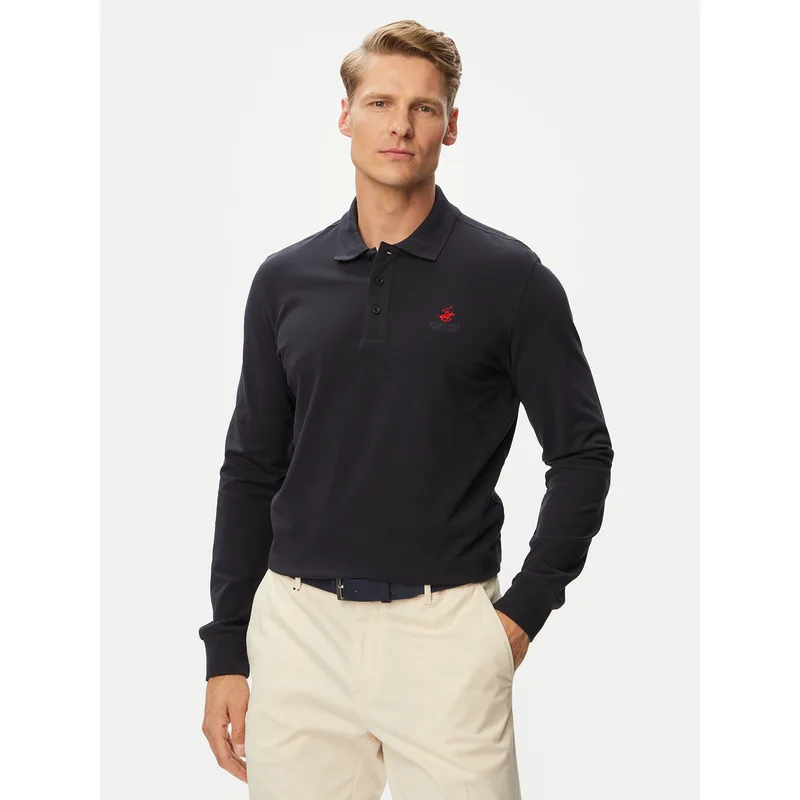 Beverly Hills Polo Club Polo P-SS26M-P424125 Σκούρο μπλε Regular Fit