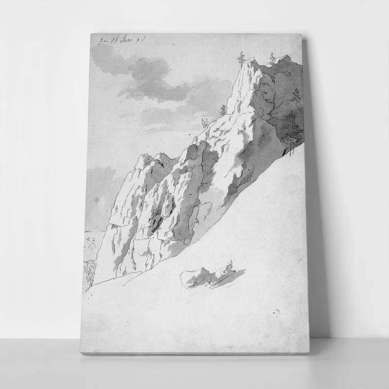 Πίνακας σε Καμβά CASPAR DAVID FRIEDRICH - ROCKY SLOPE