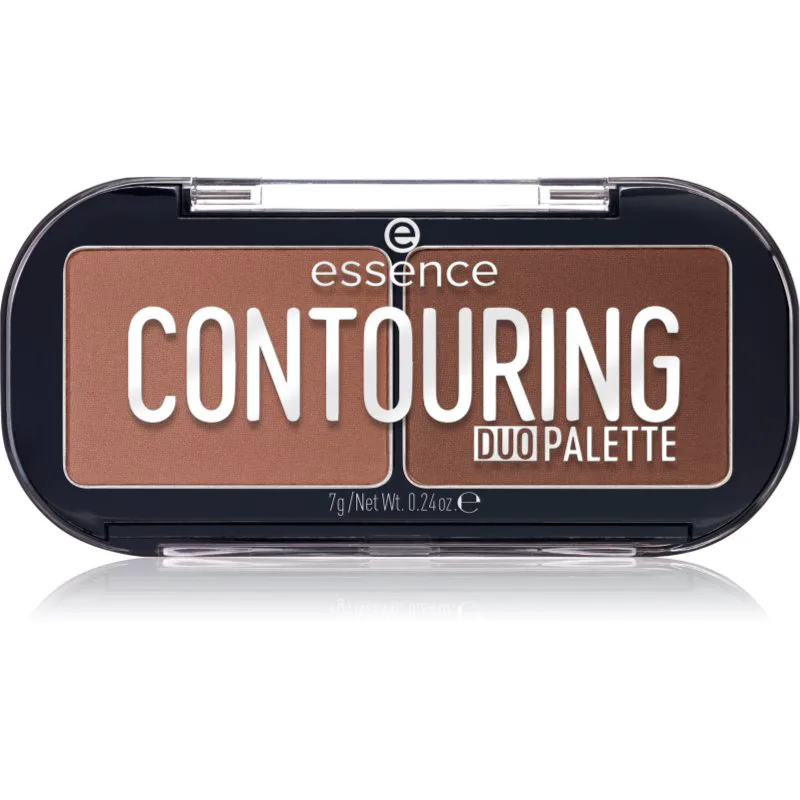 essence CONTOURING DUO PALETTE μικρή παλέτα περιγράμματος απόχρωση 20 Darker Skin 7 γρ