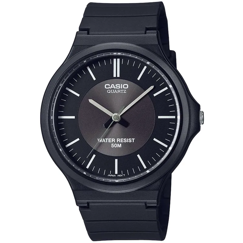 CASIO Standard Black Rubber Strap MW-240-1E3VEF