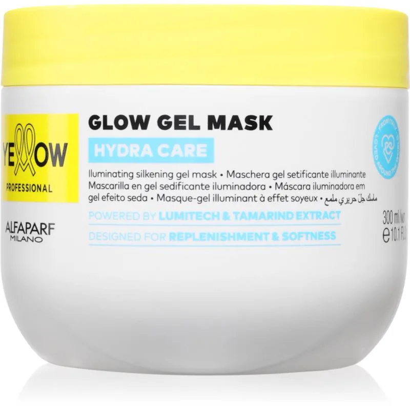 Yellow Professional Hydra Care Glow Gel Mask τζελ μάσκα για όλους τους τύπους μαλλιών 300 ml