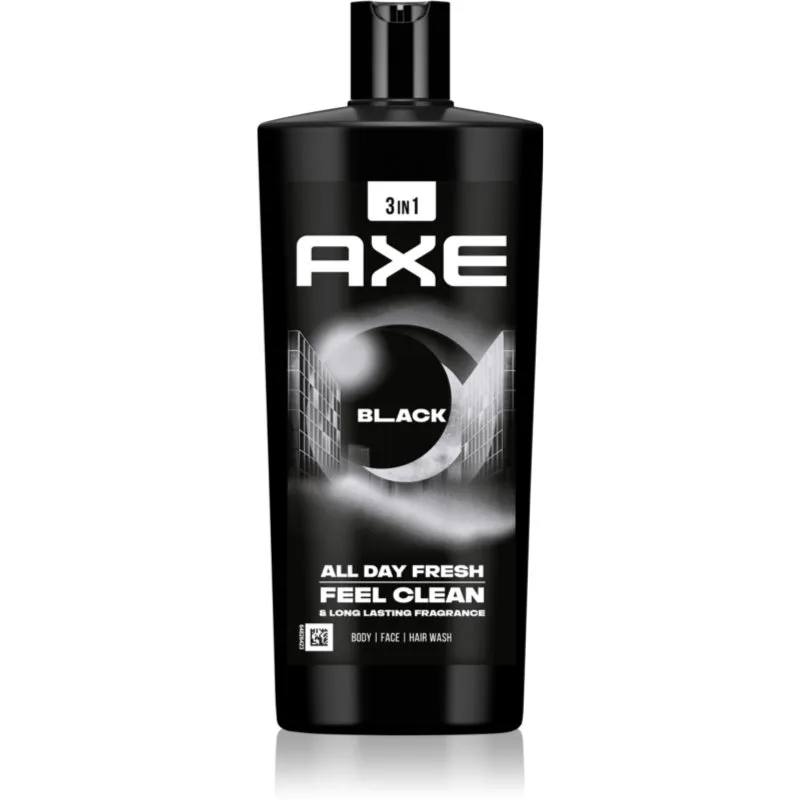 Axe Black τζελ για ντους για πρόσωπο, σώμα και μαλλιά 700 ml