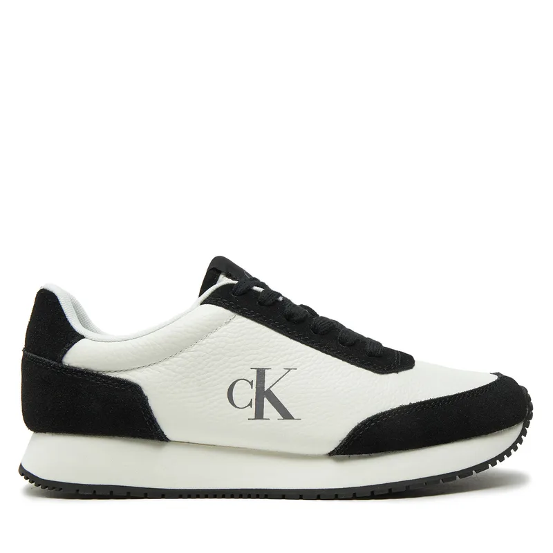 Αθλητικά Calvin Klein Jeans Runner Laceup Low Mix Mg YW0YW01798 Λευκό