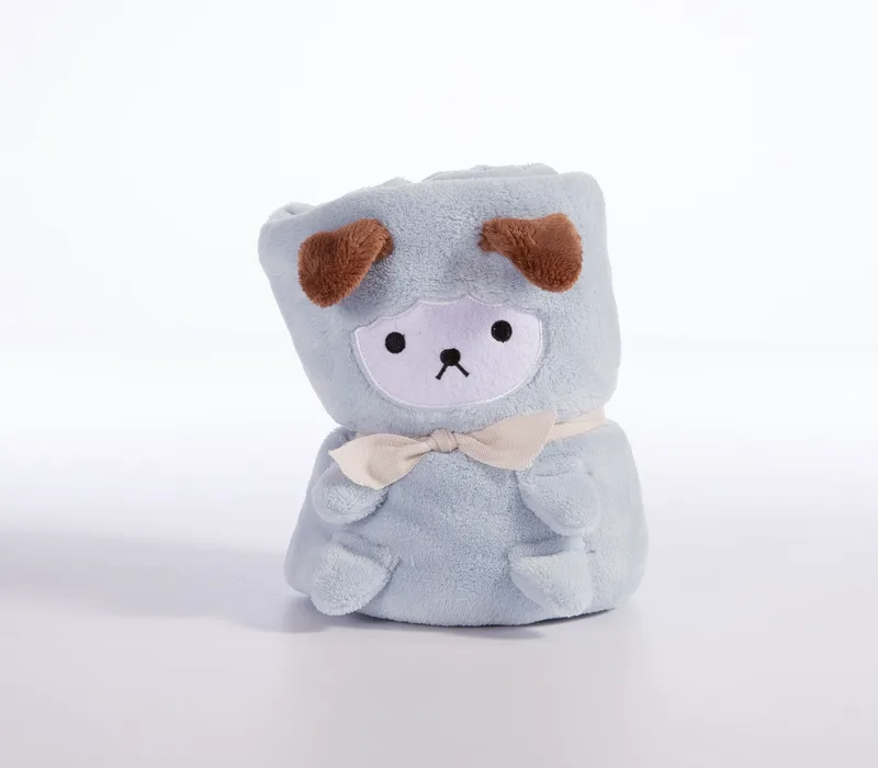 Βρεφική Κουβέρτα Fleece Αγκαλιάς Nef-Nef Lovely Sheep L.Blue 80x110