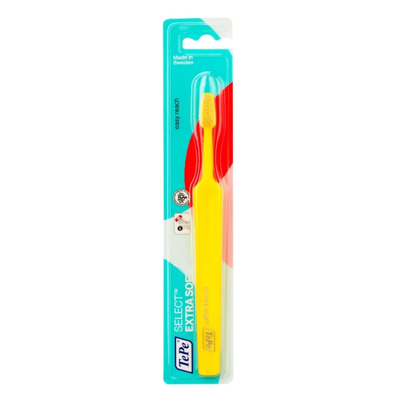 TePe Select Compact Extra Soft Toothbrush Πολύ Μαλακή Οδοντόβουρτσα για Αποτελεσματικό Καθαρισμό & Προστασία των Ούλων 1 Τεμάχιο - Κίτρινο