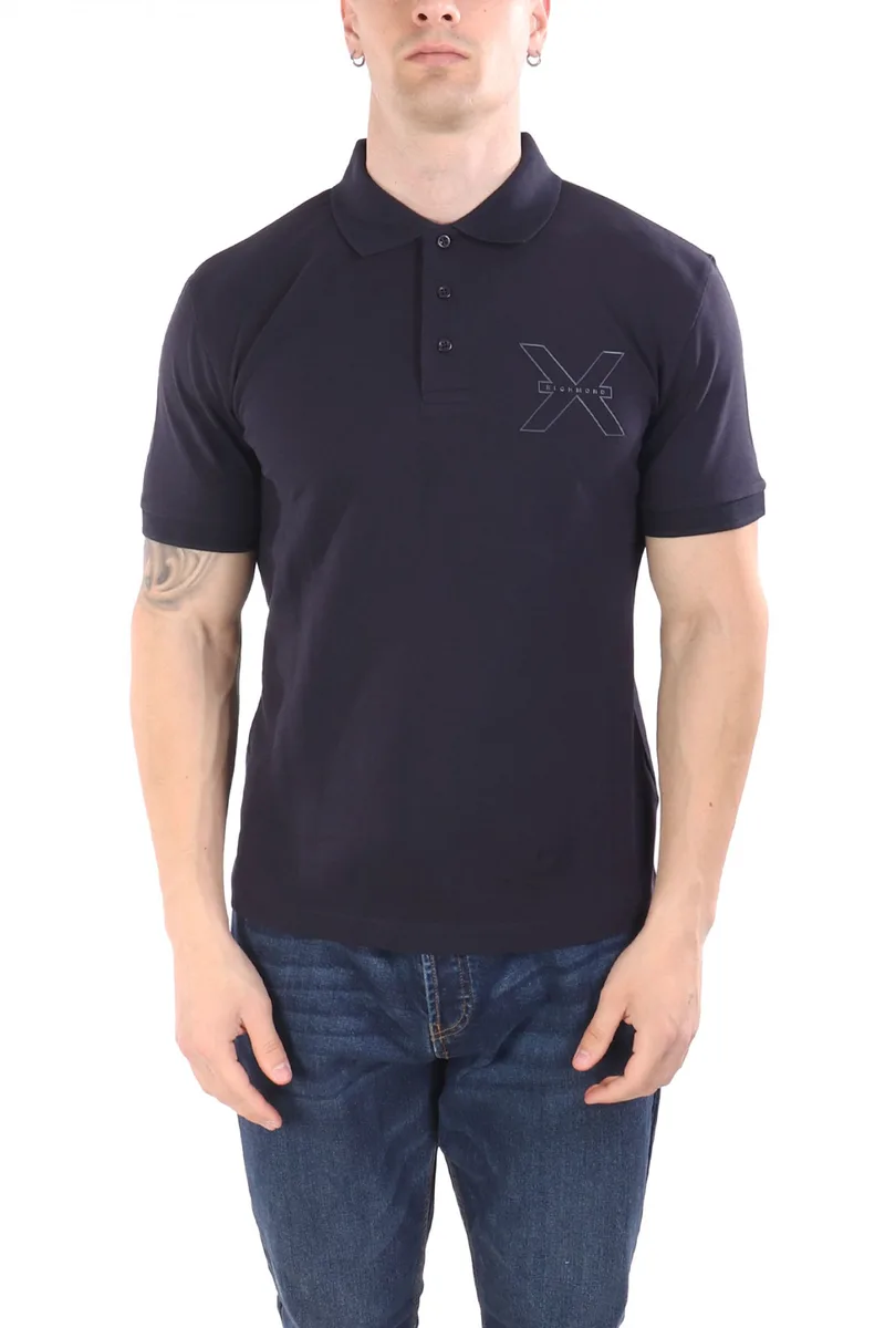 RICHMOND X POLO TACHILA REGULAR FIT LOGO ΜΠΛΕ