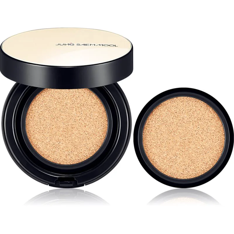 JUNG SAEM MOOL Essential Skin Nuder Cushion ενυδατικό make-up σε σφουγγαράκι + ανταλλακτικό για γέμιισμα απόχρωση Ροζ Light 2x14 γρ