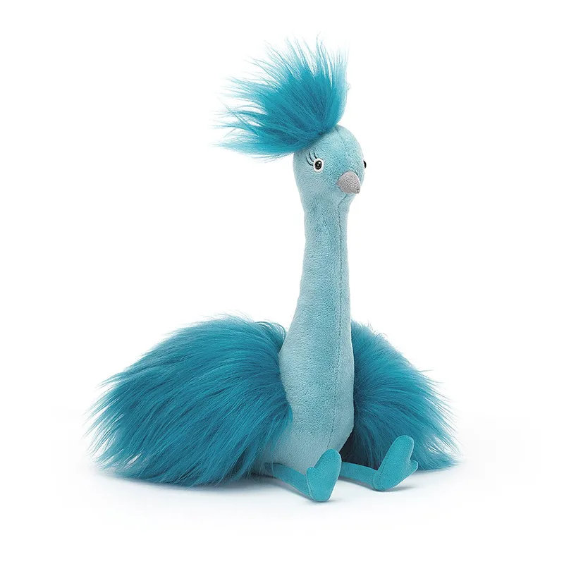 Λούτρινο Jellycat Fou Fou Peacock 20x14cm