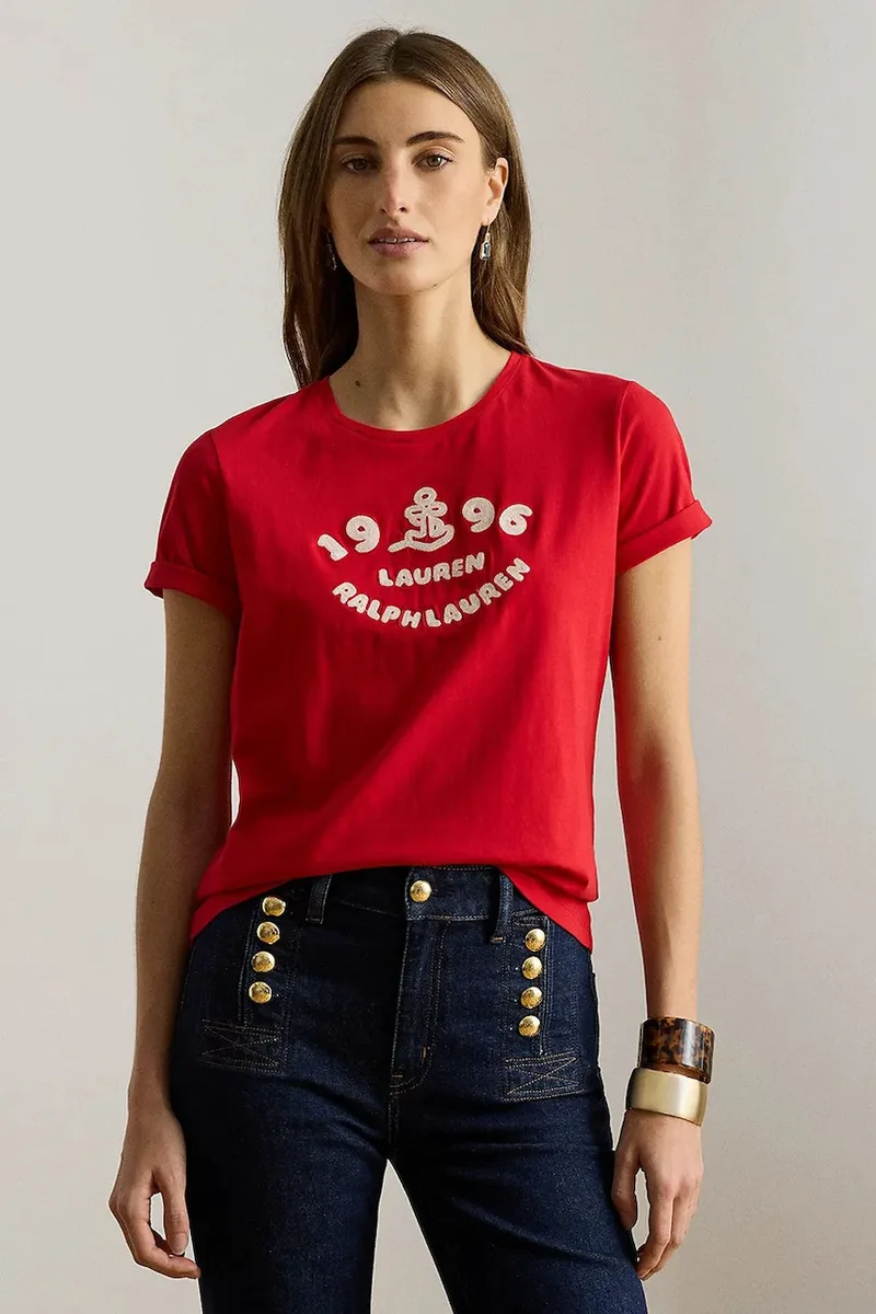 Lauren Ralph Lauren t-shirt γυναικείος βαμβακερός