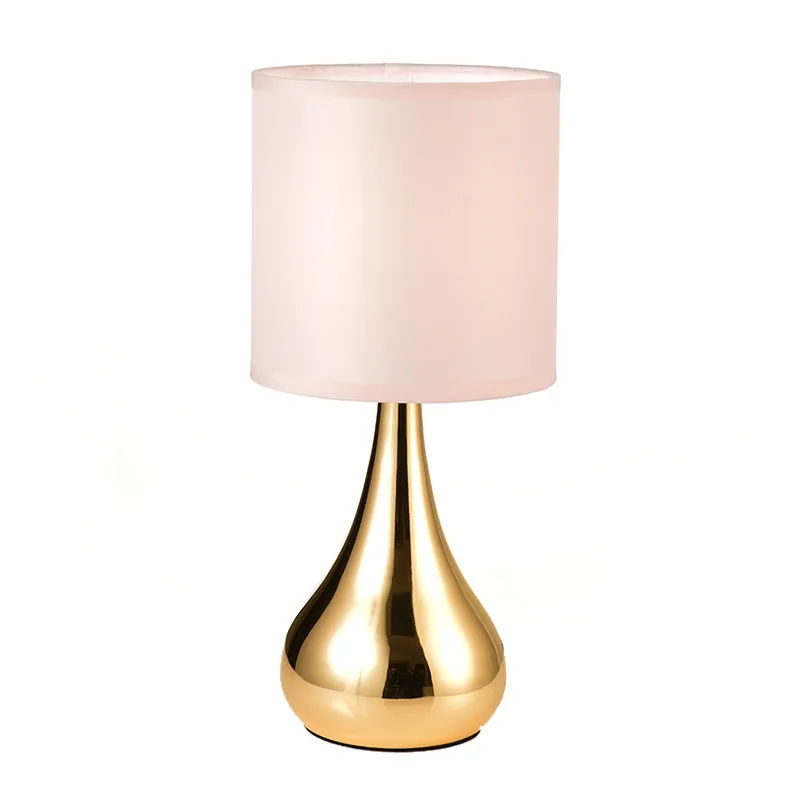 Πορτατίφ Αφής Με Dimmer Aca Bellatris KS1178T1PG Brass/Pink