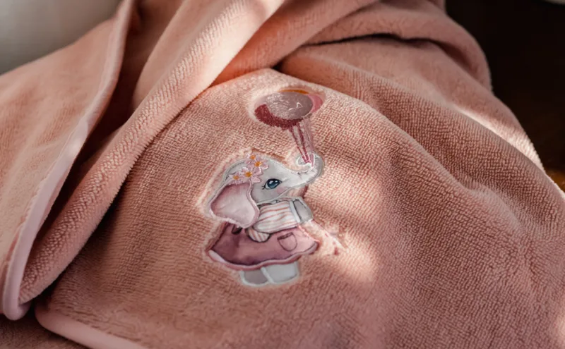 Πετσέτα Bamboo Newborn Ροζ Rossie