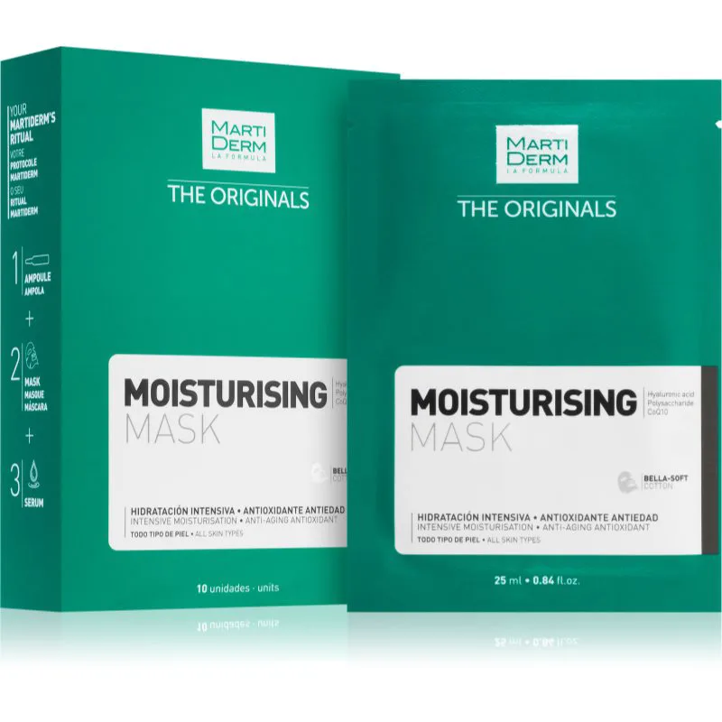 MartiDerm The Originals Anti-Aging ενυδατική μάσκα προσώπου 10 τμχ
