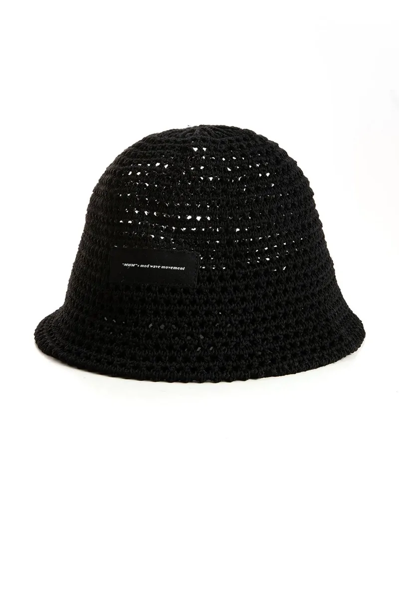 MOD WAVE MOVEMENT Καπέλα MWM Wicker Bucket Hat - BLACK-MW092410519-BLACK