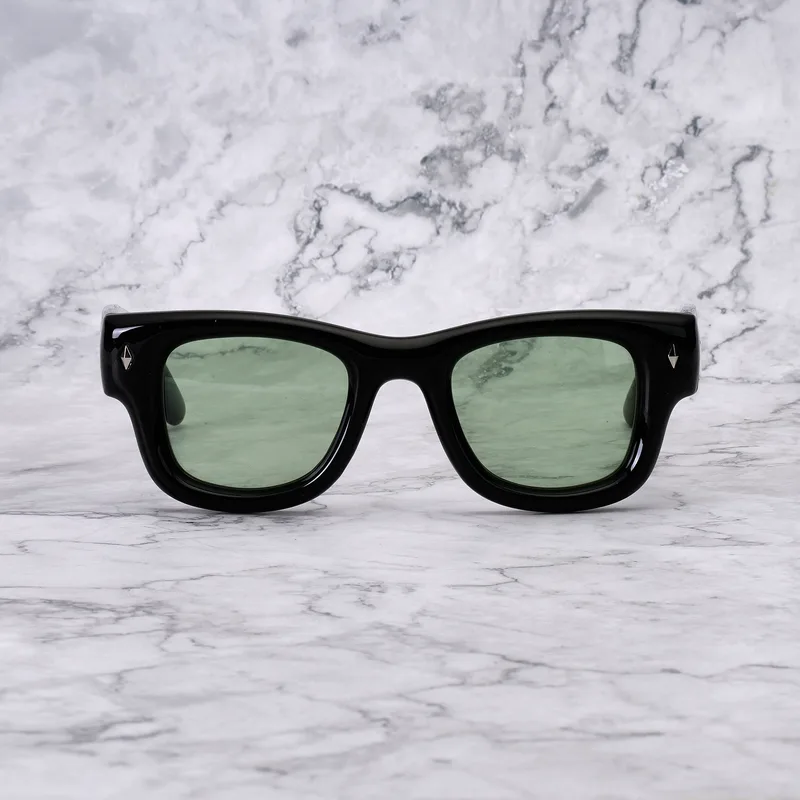 KAYA 34EP3 - KAYA - BLACK - LIGHT GREEN Sunglasses | Black | Light Green Shades | Explicit Poets Sunglasses