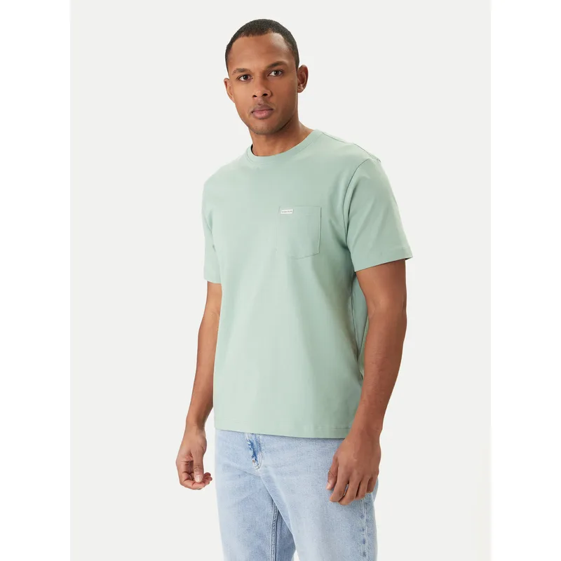 Guess Jeans T-Shirt M5RI74 K8FQ4 Πράσινο Regular Fit