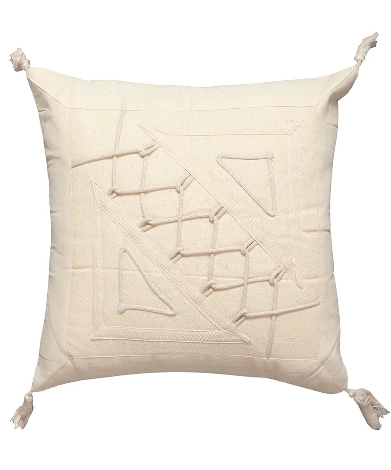 Μαξιλαροθήκη Διακόσμησης Silk Fashion Κορδόνι1 45x45