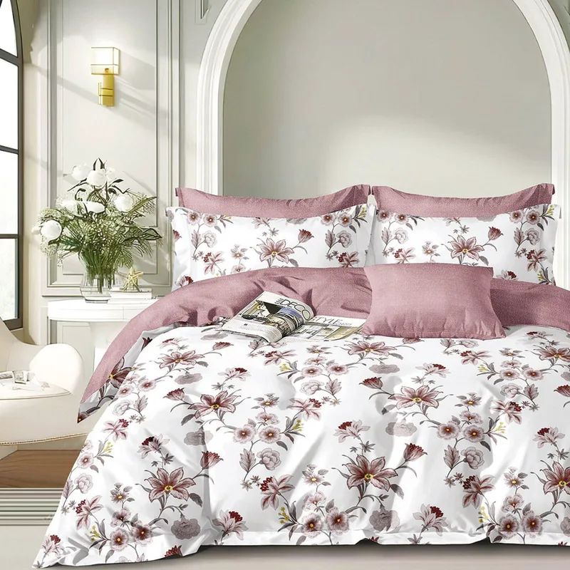 Beauty Home Σετ σεντόνια υπέρδιπλα με λάστιχο Art 12270 Angelina 165x200+30 Αμέθυστος