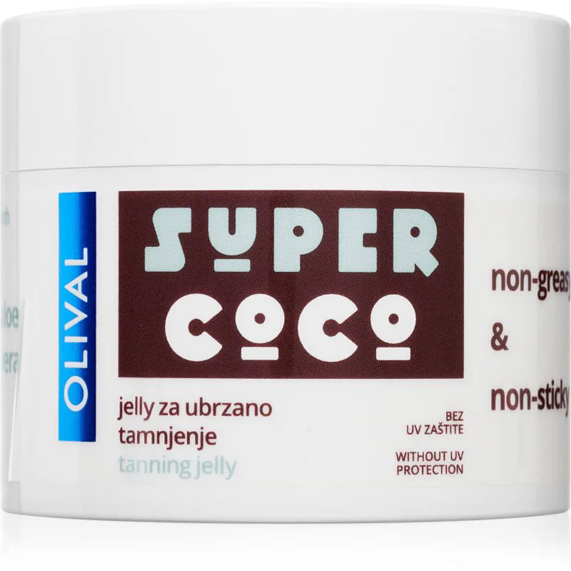 Olival SUPER Coco ενυδατική κρέμα τζελ για επιτάχυνση του μαυρίσματος 100 ml