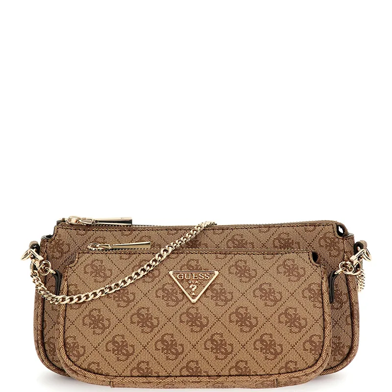 GUESS ΓΥΝΑΙΚΕΙΑ ΤΣΑΝΤΑ NOELLE II DBL HWBG9672710 LATTE LOGO/BROWN