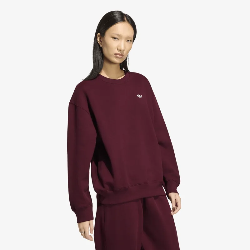 Φούτερ adidas Essentials Crew Long Fleece Os Sweatshirt Maroon L