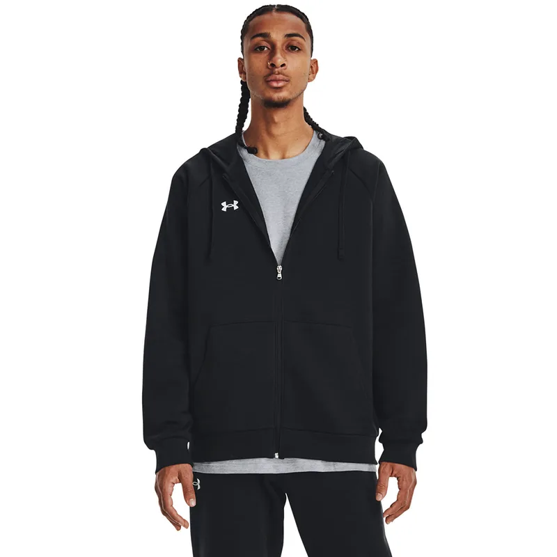 Φούτερ Under Armour Rival Fleece FZ Hoodie Black/ White M