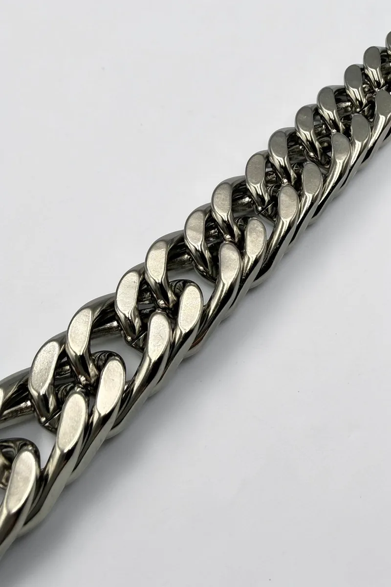 ΒΡΑΧΙΟΛΙ ΑΤΣΑΛΙ ΑΣΗΜΙ CURB CHAIN 1.5CM