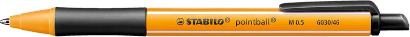 Stabilo Στυλό Pointball 6030/46 Black (01603046)