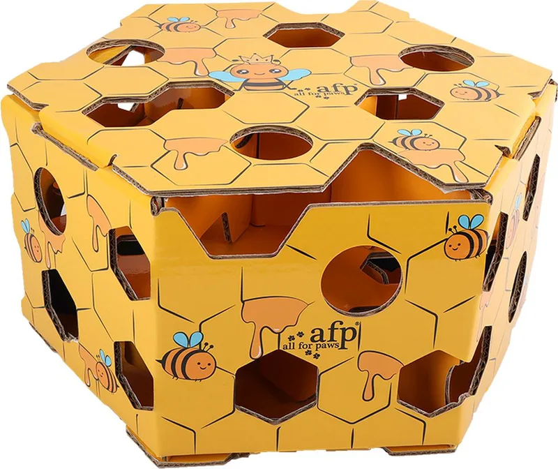 ΠΑΙΧΝΙΔΙ ΓΑΤΑΣ AFP CARTOON FUZZY HIVE PUZZLE BOX ΚΙΤΡΙΝΟ (38X18,5X33CM)