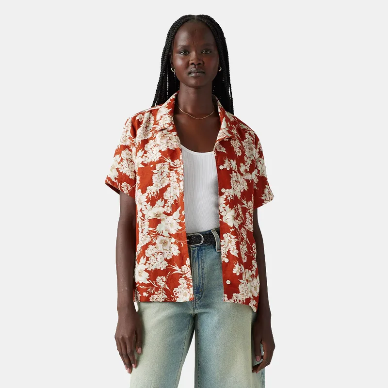 Levi's Sonny Linen Blend Camp Γυναικείο Κοντομάνικο Πουκάμισο (9000222767_84675)