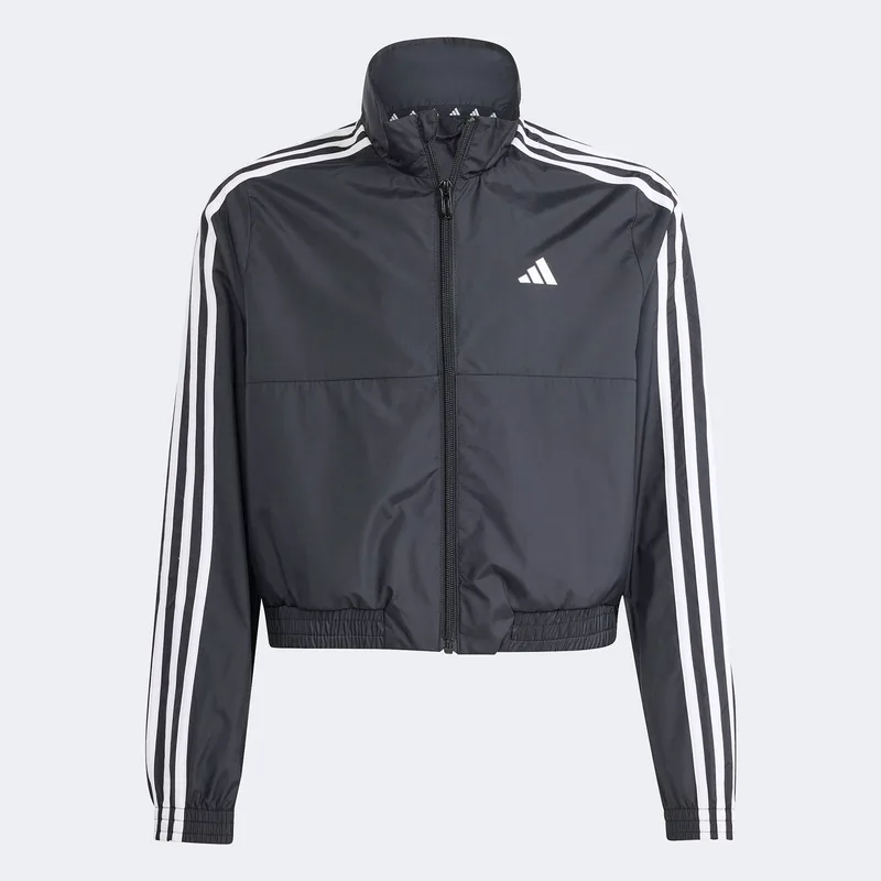 ADIDAS GIRLS TRAIN ESSENTIALS FULL-ZIP HOODIE ΜΑΥΡΟ