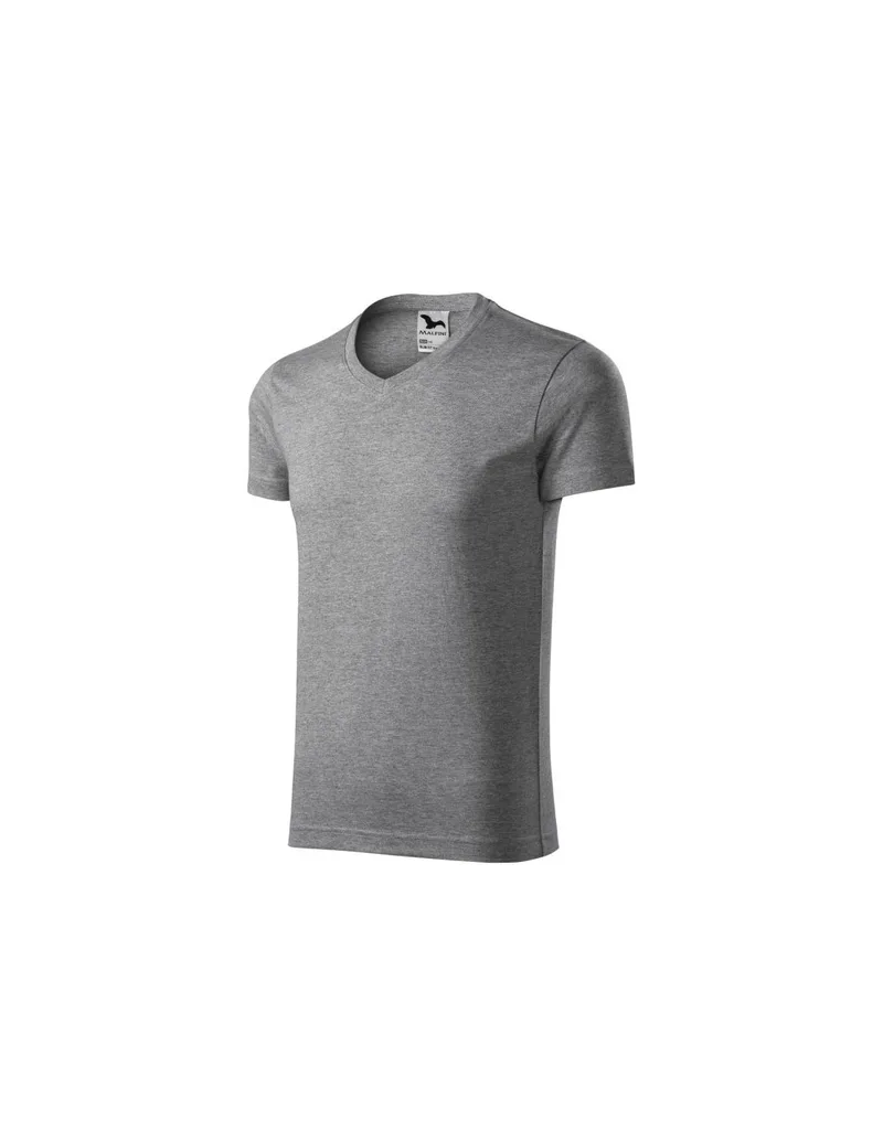 Malfini Ανδρικό Διαφημιστικό T-shirt Κοντομάνικο σε Γκρι Χρώμα MLI-14612