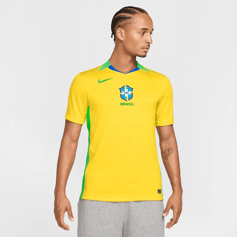 Nike Εθνική Βραζιλίας Γυναικεία Ομάδα 2025 Home Ανδρική Ποδοσφαιρική Φανέλα (9000209749_82507)