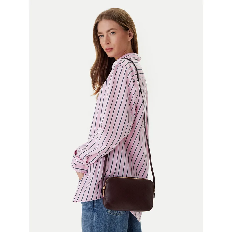 Τσάντα Calvin Klein Emblem Aop Elongated Camera Bag LV04F3268G Μπορντό