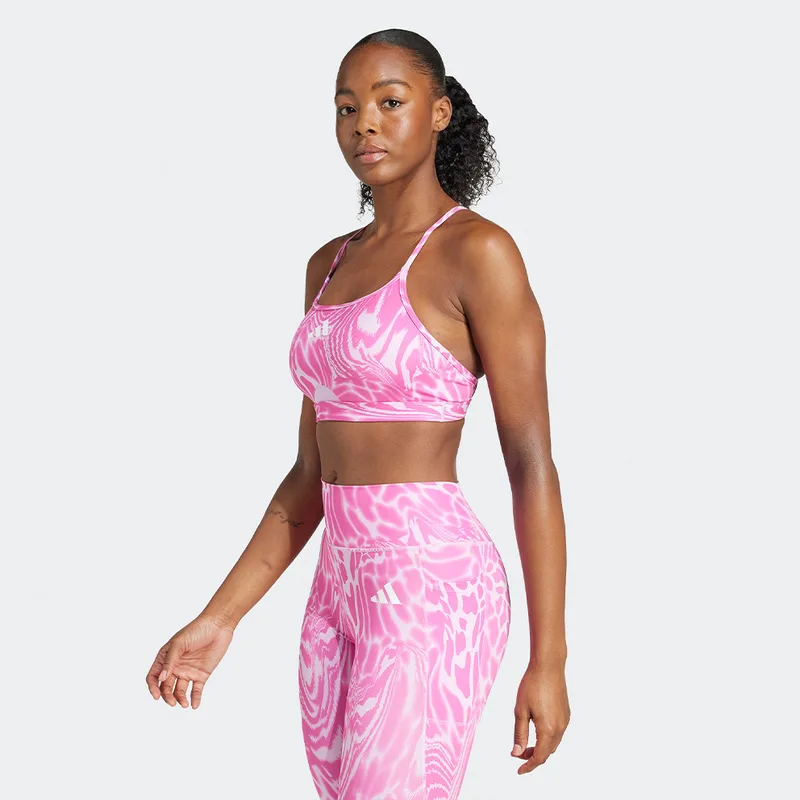 adidas Aeroreact All Me Allover Print Light Support Γυναικείο Αθλητικό Μπουστάκι (9000213820_61322)