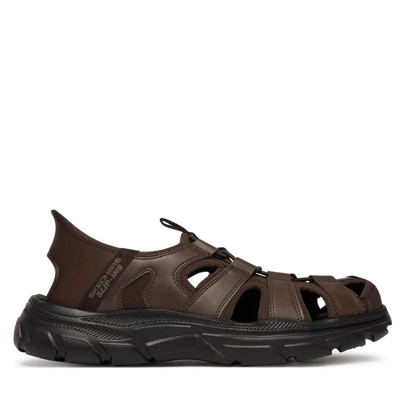 Σανδάλια Skechers Slip-Ins Relaxed Fit: Revolted - Vartan 205182/CHOC Καφέ