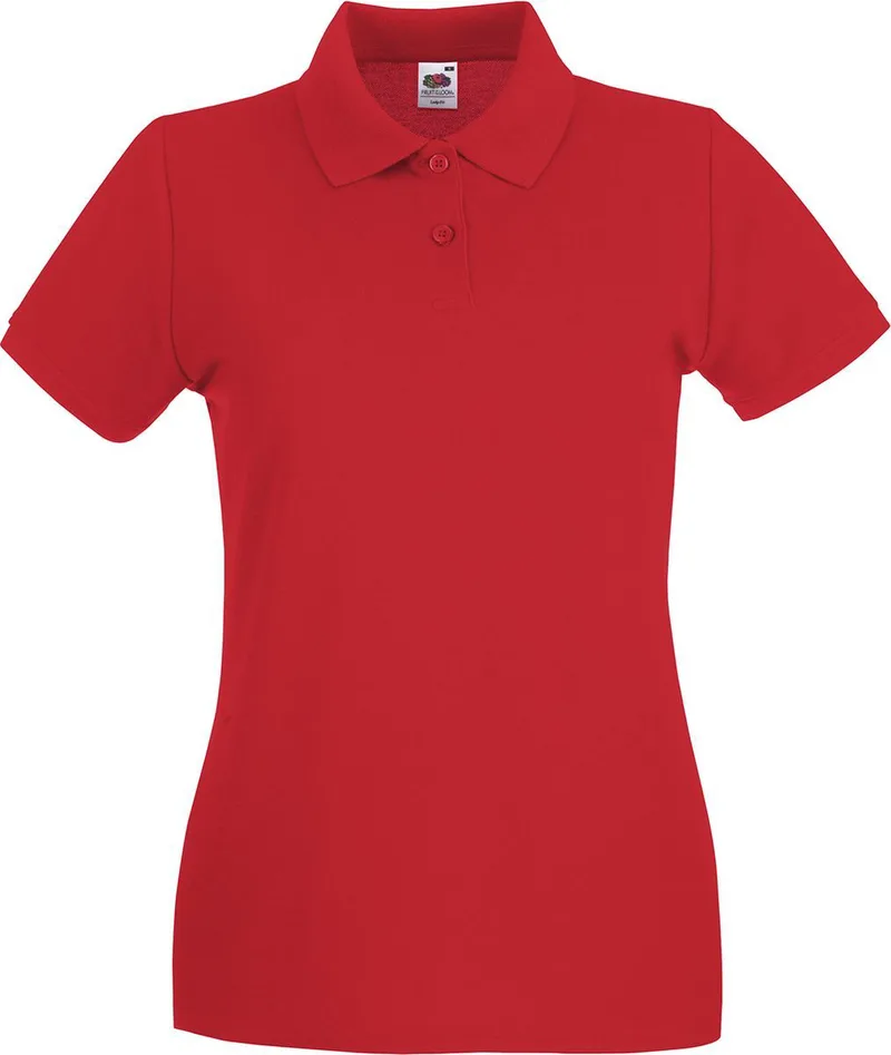 Lady-Fit Premium Polo Fruit of the Loom 63-030-0 Red