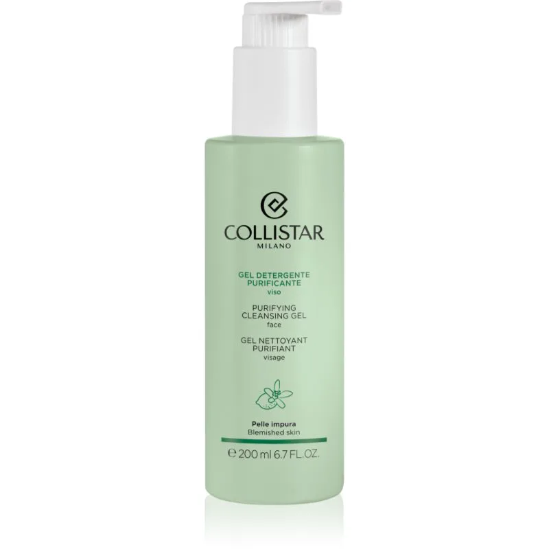 Collistar Cleansing Purifying Cleansing Gel απαλό καθαριστικό τζελ για επιδερμίδα επιρρεπείς σε ερεθισμό 200 ml