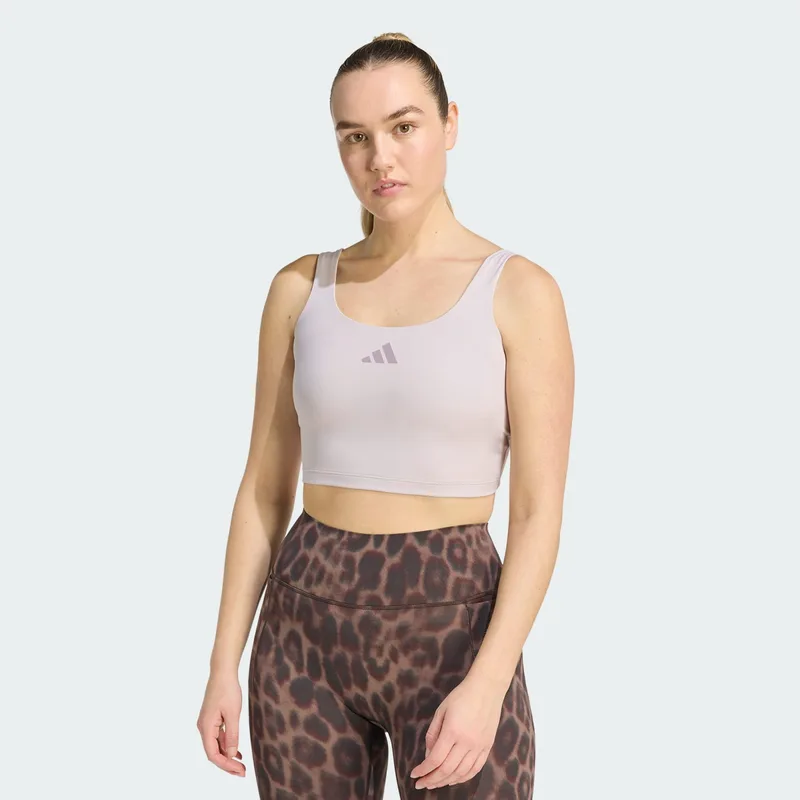 adidas W Optime Workout Twist Light Support Bra Tank (9000261472_92109)