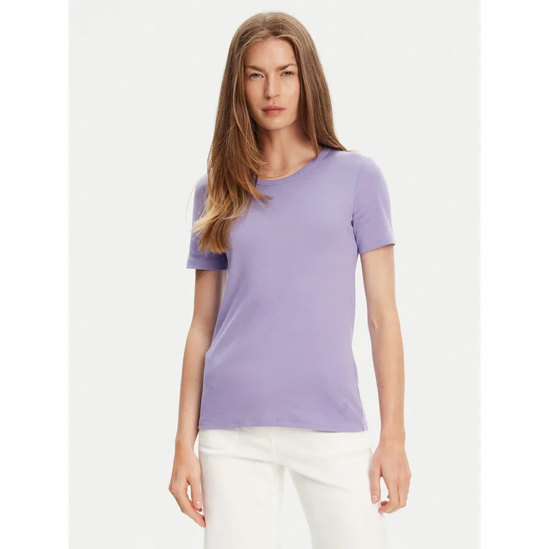 United Colors Of Benetton T-Shirt 3GA2E16A0 Μωβ Regular Fit