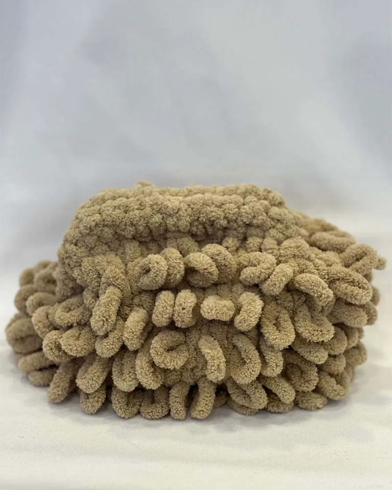 PUFFY CLUTCH BAG ΜΕ ΦΟΔΡΑ (ΜΠΕΖ)